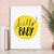 Quadro Decorativo Infantil - Hello Baby (Amarelo) - comprar online