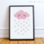 Quadro Decorativo Infantil - Nuvenzinha (Rosa) na internet