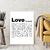 Quadro Decorativo - Love na internet