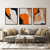 Quadro Decorativo - trio: pintura laranja