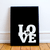 Quadro Decorativo - Love (Preto) - comprar online