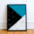 Quadro Decorativo - Azul E Mármore 2 - comprar online