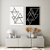 Quadro Decorativo - duo: triangle (p&b) - comprar online