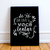 Quadro Decorativo - Só Vai Dar Certo Se Você Tentar (Preto) - comprar online