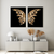Quadro Decorativo - duo butterfly wings gold