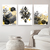 Quadro Decorativo - trio: geométrico amarelo - Pendure | Loja de Quadros Decorativos