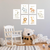 Quadro Decorativo Infantil - Coleção Safari Baby 2 (6 peças)