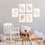 Quadro Decorativo Infantil - Coleção Safari Baby (6 peças)