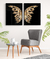 Quadro Decorativo - duo butterfly wings gold - loja online