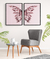 Quadro Decorativo - duo butterfly wings rose gold - loja online