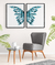 Imagem do Quadro Decorativo - duo butterfly wings blue light