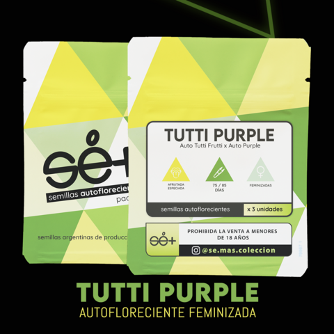 Autofloreciente Tutti Purple x 3 semillas Sé+ Colección