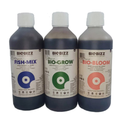 Combo Fish Mix + Grow + Bloom 500 ml. Bio Bizz