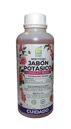 Jabón potásico con neem y canela 500 cc. Ecomambo