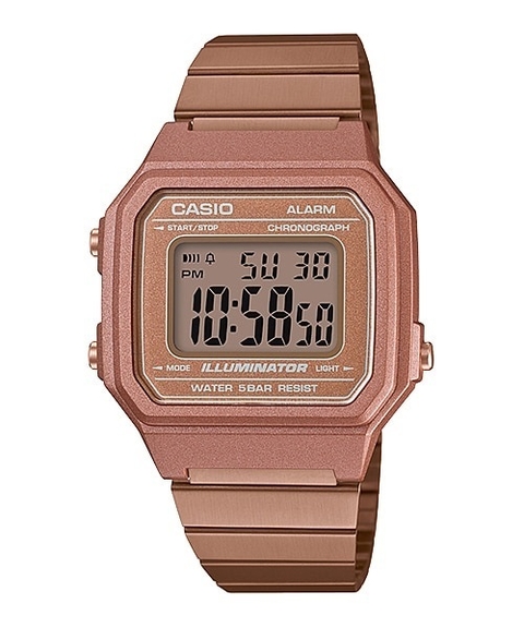 Casio - reloj digital Tamaño Mediano en color plata, para mujer, modelo  Retro LA-680WA-7DF