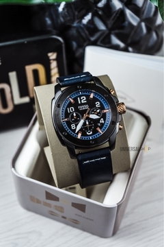 Reloj Fossil FS5066 Cronografo Cuero Legitimo