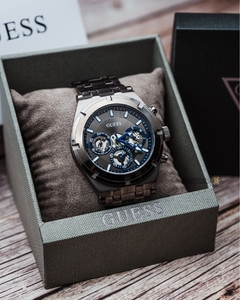 Reloj Guess Hombre Plateado W1107g1