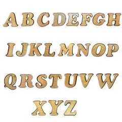 Aplique Letras 40cm MDF 6mm - Pintado na internet