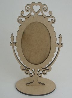 Moldura Oval Princesa Coração 36cm com Base