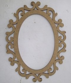 Moldura Espelho Oval Arabesco 78cm
