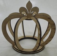 Coroa 3D Flor Liz 25cm Provençal - Pintado