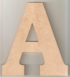 Letras Forma 30cm Mdf 9mm Pintada