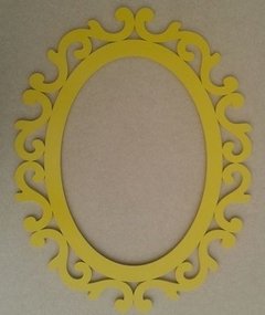 Moldura Espelho Oval Arabesco 58cm - Pintado - comprar online