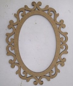 Moldura Espelho Oval Arabesco 58cm