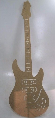 Guitarra 30x90cm Com Base