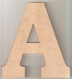Letra E de madera de 10 cm