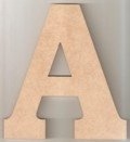 Apliques Letras Forma 25cm MDF 3mm