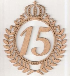 Brasão Coroa Ramos Mini 6cm Letra Ou Número Personalizado