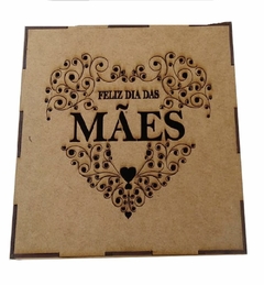 Caixa 19x19x10cm Tampa 20x20cm Feliz Dia das Mães - comprar online