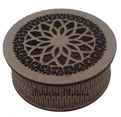 Caixa Redonda 15cm Mandala