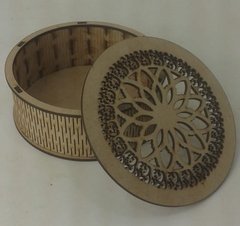 Caixa Redonda 15cm Mandala - comprar online