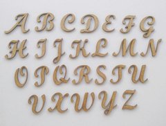 Aplique Letras 40cm MDF 6mm - Pintado - Atelier da Madeira