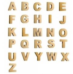 Apliques Letras Forma 25cm MDF 3mm - Atelier da Madeira