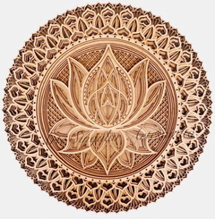 Mandala Flor de Liz 40cm 8 Camadas 3D - comprar online