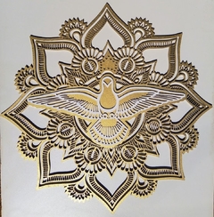 Quadro Mandala Espirito Santo 60cm Pintado na internet