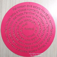 Quadro Mandala Oração Pai Nosso 60cm Espiral Pintada na internet