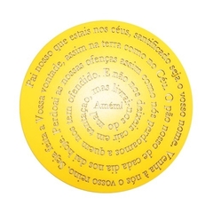Imagem do Quadro Mandala Oração Pai Nosso 60cm Espiral Pintada