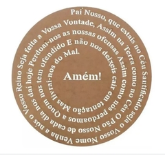 Quadro Mandala Oração Pai Nosso 40cm Espiral