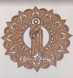 Mandala Santos Religioso Diversos 60cm - Atelier da Madeira