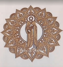 Mandala Santos Religioso Diversos 80cm - Atelier da Madeira