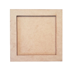 Moldura Quadrada Lisa 60x60cm Com Fundo - comprar online