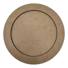 Moldura Redonda Lisa 50cm com Fundo MDF 9mm - comprar online