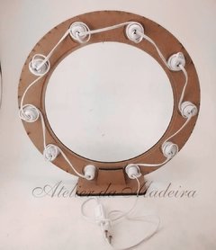Moldura Redonda Camarim Ring Light 60cm 10 Bocais E Fiação- Pintado - comprar online