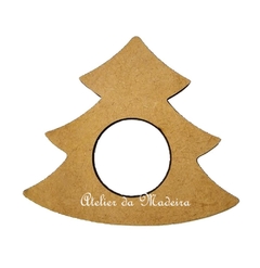 Porta Guardanapo Anel Arvore Natal 8cm MDF 6mm - comprar online