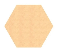 Recorte Hexagono 30cm MDF 3mm