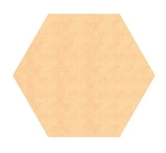 Recorte Hexagono 30cm MDF 6mm